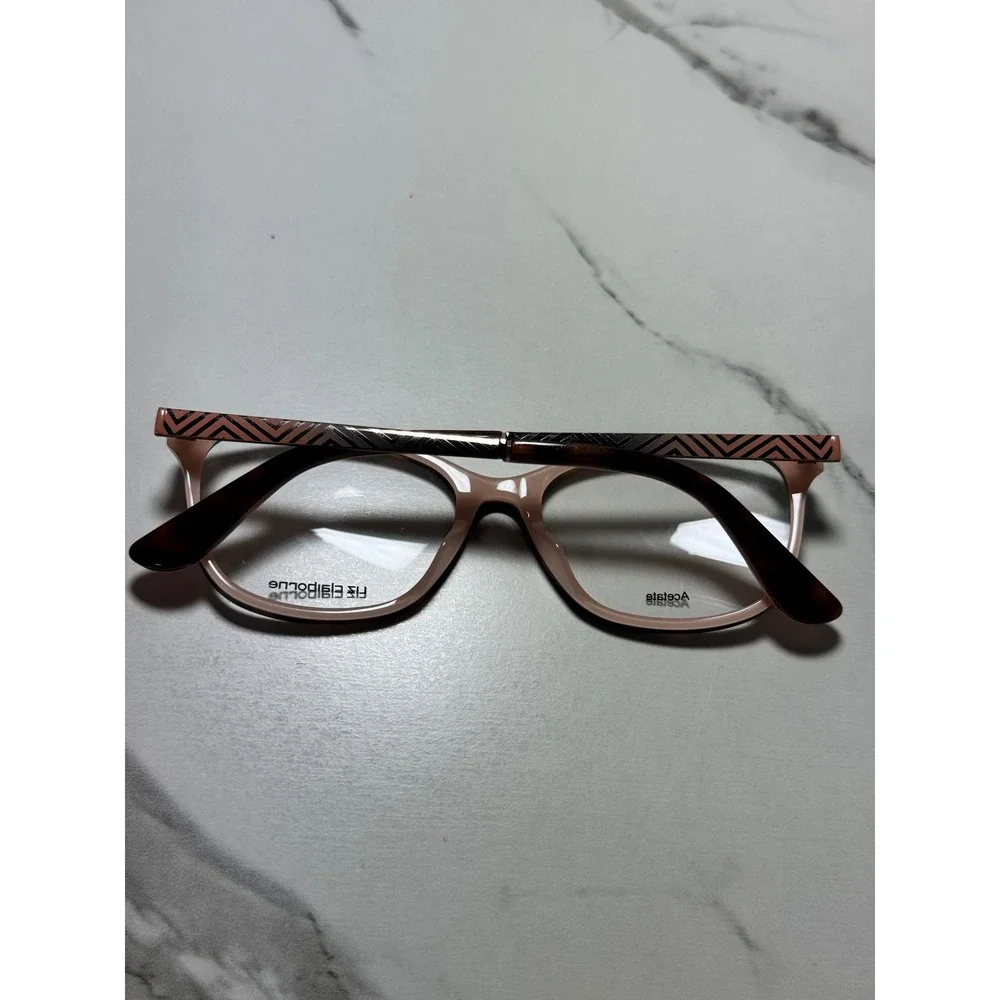 Liz Claiborne L647 HMV Tortoise Pink Acetate Eyeglass Frames 135mm